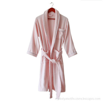 Wholesale Custom Comfortable Waffle Terry Velour Bathrobe Hooded